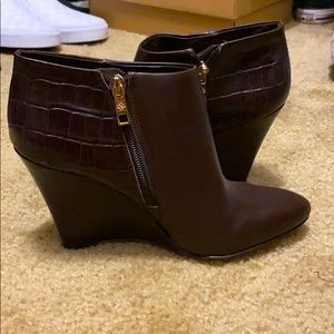 Ann Taylor Booties (Dark Brown)